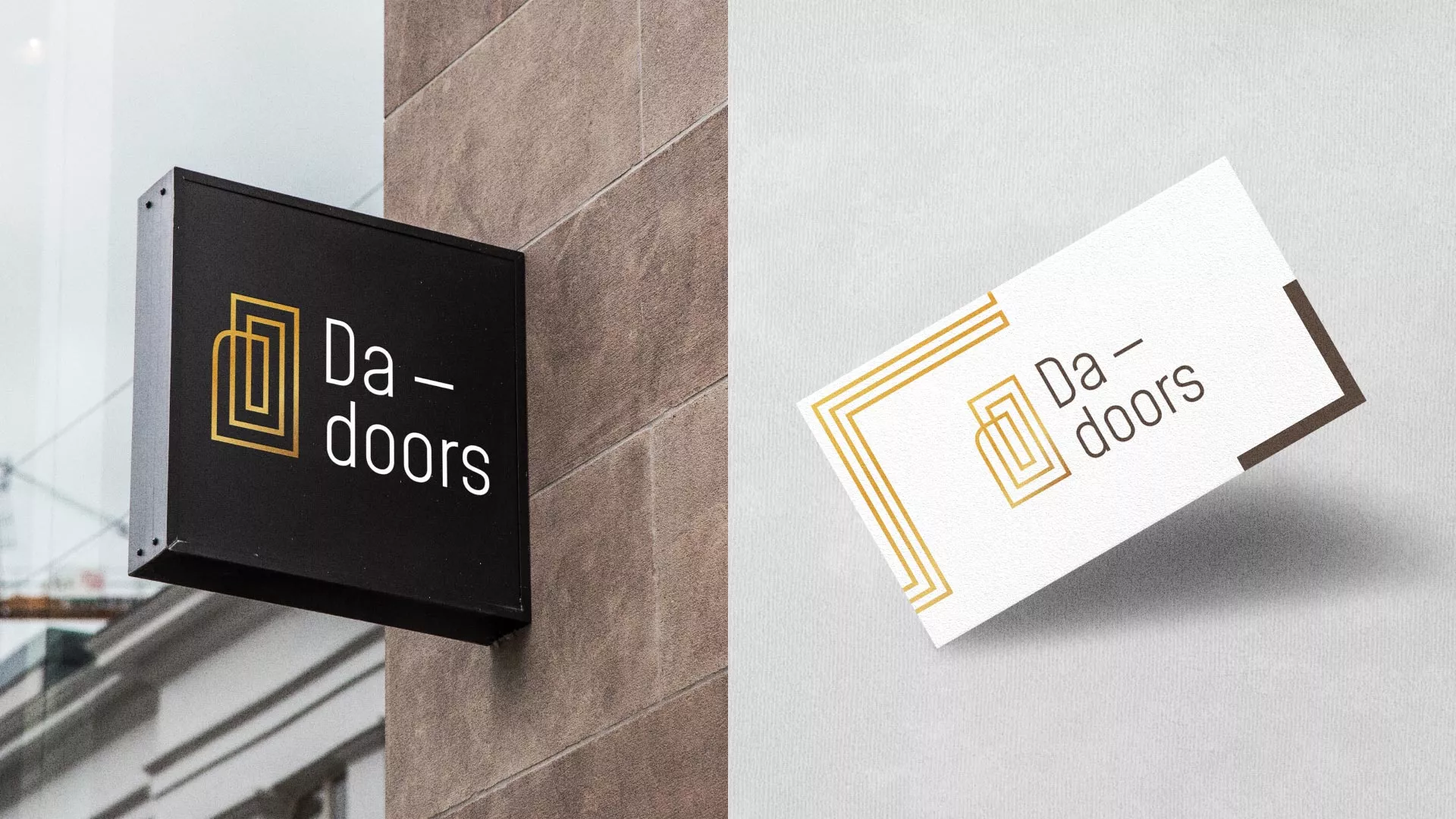 Разработка логотипа для компании «DA-DOORS» в Плавске